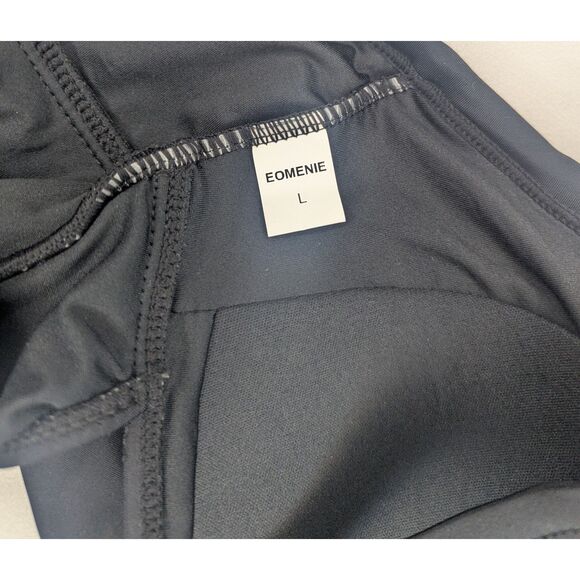 👙 NWT Eomenie Tummy Control Cutout High Waisted Wrap Tie Back 1PC Swimsuit L - Picture 8 of 8